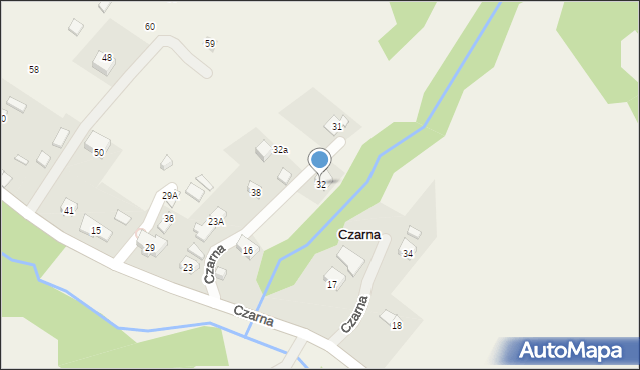 Czarna, Czarna, 32, mapa Czarna