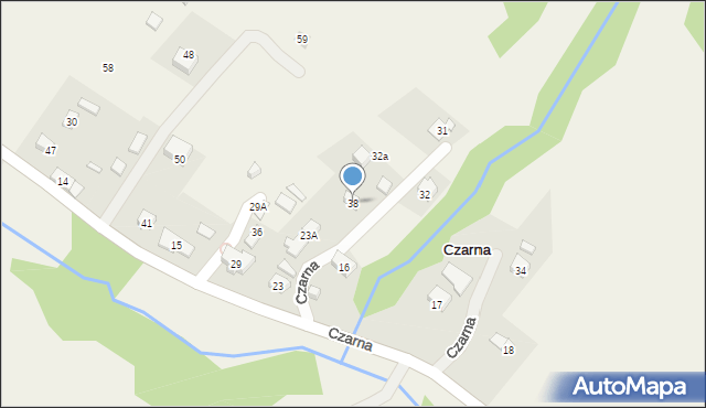 Czarna, Czarna, 38, mapa Czarna