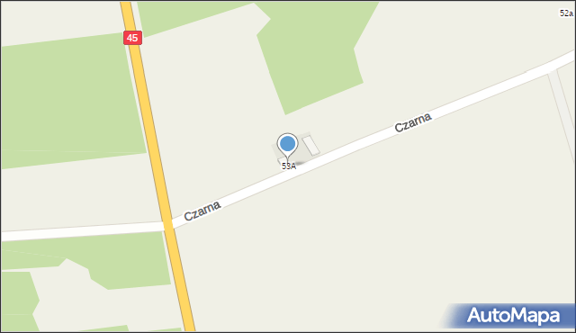 Czarna, Czarna, 53A, mapa Czarna