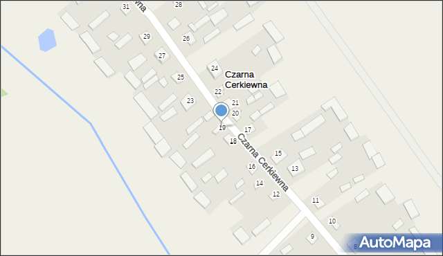 Czarna Cerkiewna, Czarna Cerkiewna, 19, mapa Czarna Cerkiewna