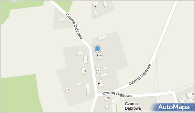 Czarna Dąbrowa, Czarna Dąbrowa, 7, mapa Czarna Dąbrowa