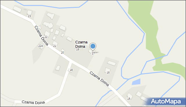 Czarna Dolna, Czarna Dolna, 17, mapa Czarna Dolna