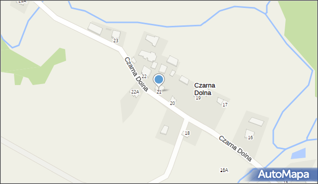 Czarna Dolna, Czarna Dolna, 21, mapa Czarna Dolna