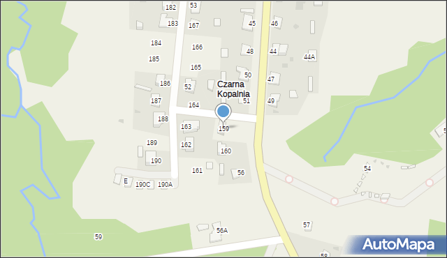 Czarna Górna, Czarna Górna, 159, mapa Czarna Górna