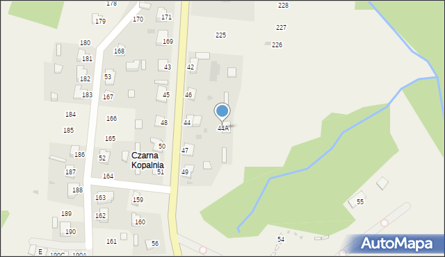 Czarna Górna, Czarna Górna, 44A, mapa Czarna Górna