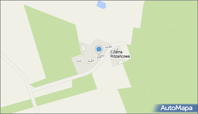 Czarna Kolonia, Czarna Kolonia, 112, mapa Czarna Kolonia