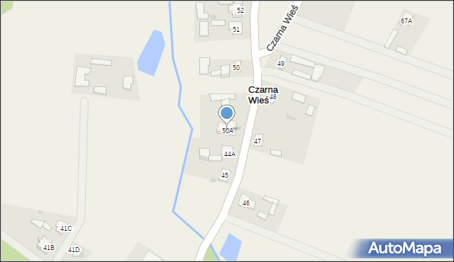 Czarna Kolonia, Czarna Kolonia, 50A, mapa Czarna Kolonia