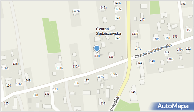 Czarna Sędziszowska, Czarna Sędziszowska, 138, mapa Czarna Sędziszowska