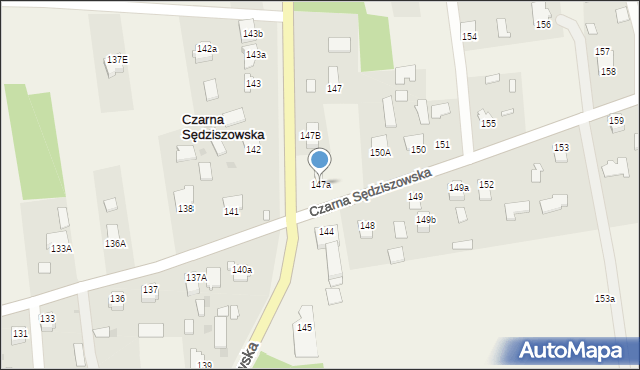 Czarna Sędziszowska, Czarna Sędziszowska, 147a, mapa Czarna Sędziszowska