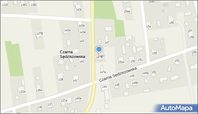 Czarna Sędziszowska, Czarna Sędziszowska, 147B, mapa Czarna Sędziszowska