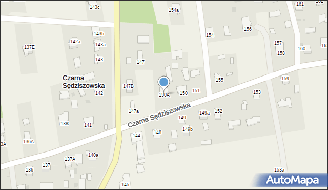 Czarna Sędziszowska, Czarna Sędziszowska, 150A, mapa Czarna Sędziszowska