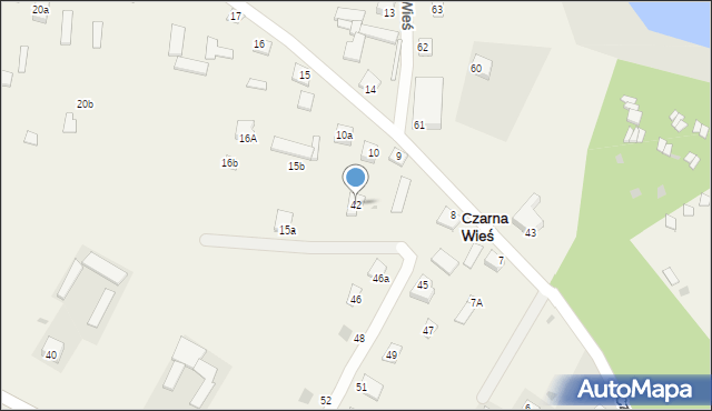 Czarna Wieś, Czarna Wieś, 42, mapa Czarna Wieś