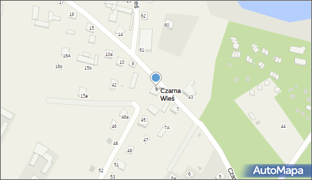 Czarna Wieś, Czarna Wieś, 8, mapa Czarna Wieś