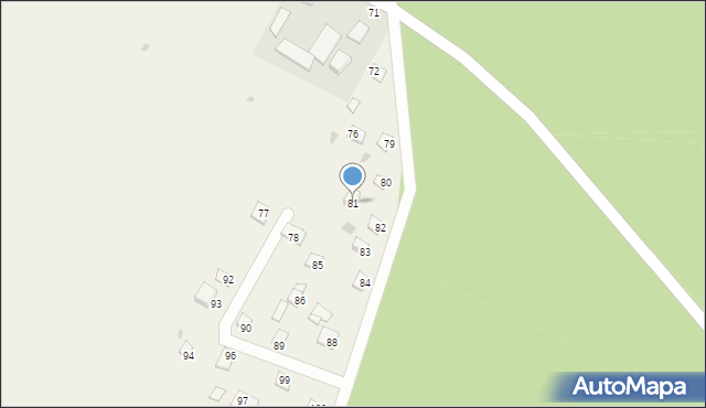 Czarna Wieś, Czarna Wieś, 81, mapa Czarna Wieś