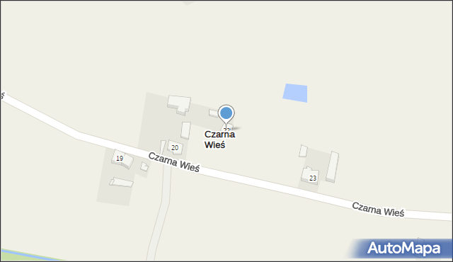 Czarna Wieś, Czarna Wieś, 22, mapa Czarna Wieś