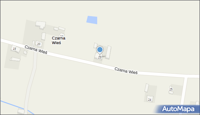 Czarna Wieś, Czarna Wieś, 23, mapa Czarna Wieś