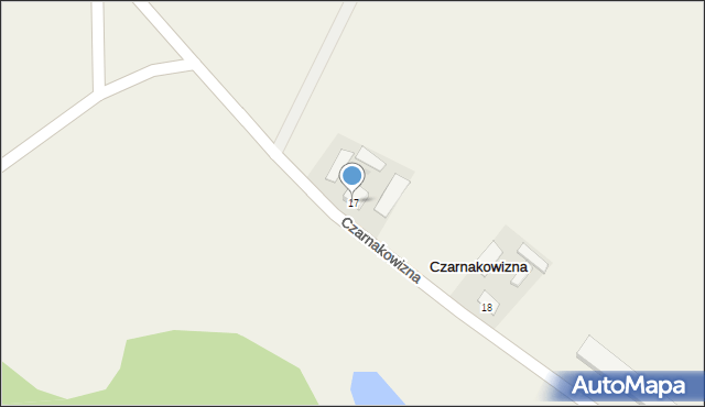 Czarnakowizna, Czarnakowizna, 17, mapa Czarnakowizna