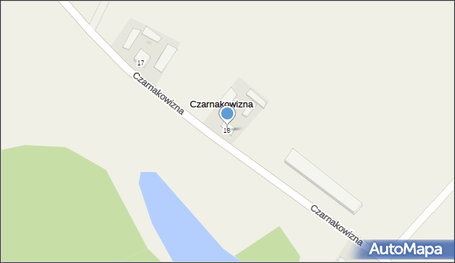 Czarnakowizna, Czarnakowizna, 18, mapa Czarnakowizna