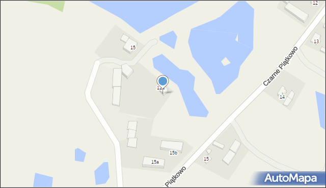 Czarne Piątkowo, Czarne Piątkowo, 15a, mapa Czarne Piątkowo