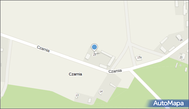 Czarnia, Czarnia, 15, mapa Czarnia