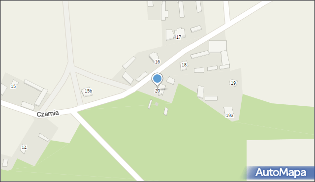 Czarnia, Czarnia, 20, mapa Czarnia