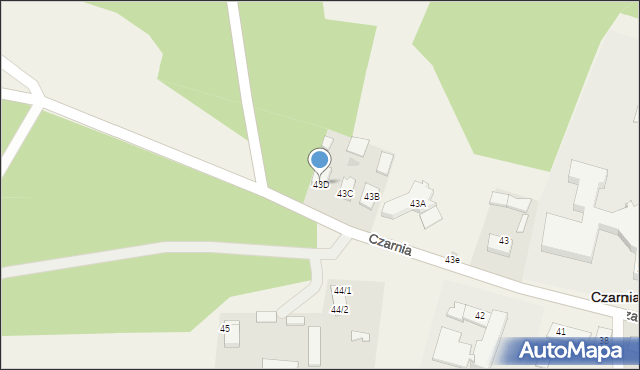 Czarnia, Czarnia, 43D, mapa Czarnia