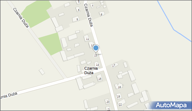 Czarnia Duża, Czarnia Duża, 13, mapa Czarnia Duża