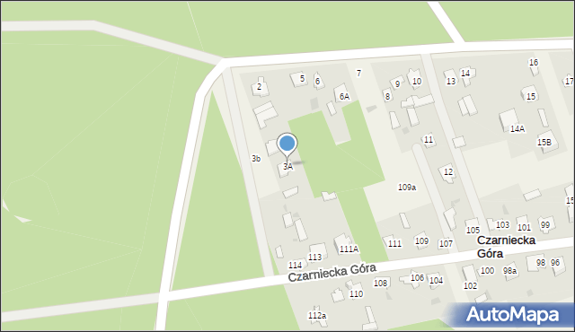 Czarniecka Góra, Czarniecka Góra, 3A, mapa Czarniecka Góra