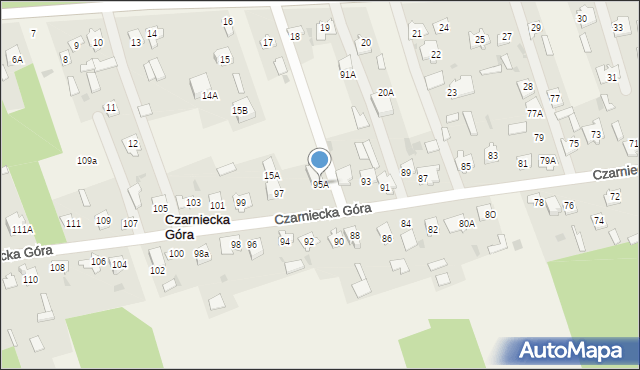 Czarniecka Góra, Czarniecka Góra, 95A, mapa Czarniecka Góra