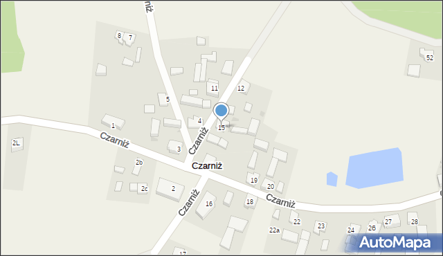 Czarniż, Czarniż, 15, mapa Czarniż