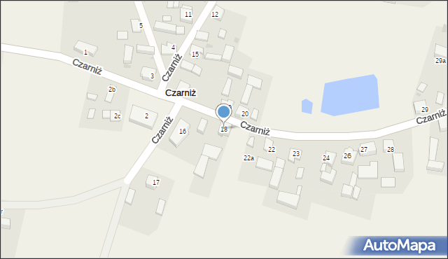 Czarniż, Czarniż, 18, mapa Czarniż