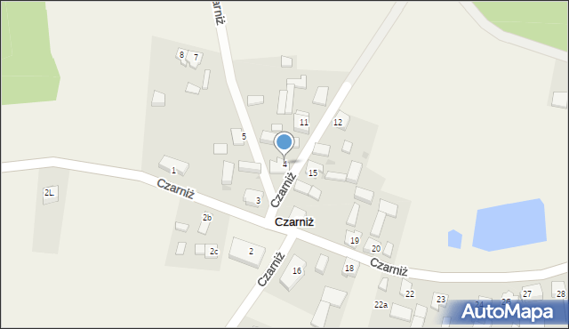 Czarniż, Czarniż, 4, mapa Czarniż