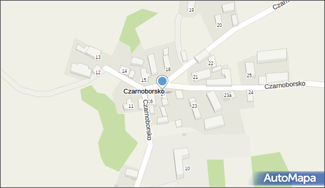 Czarnoborsko, Czarnoborsko, 17, mapa Czarnoborsko