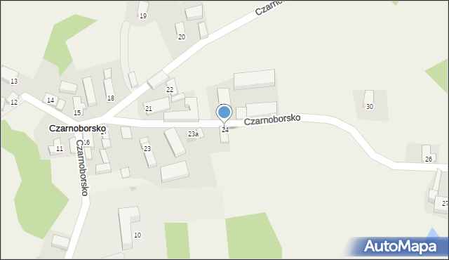 Czarnoborsko, Czarnoborsko, 24, mapa Czarnoborsko