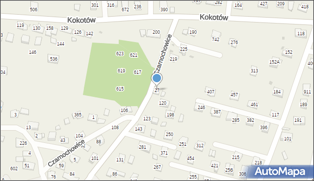 Czarnochowice, Czarnochowice, 27, mapa Czarnochowice