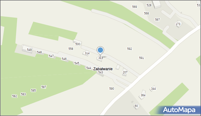 Czarnochowice, Czarnochowice, 313, mapa Czarnochowice