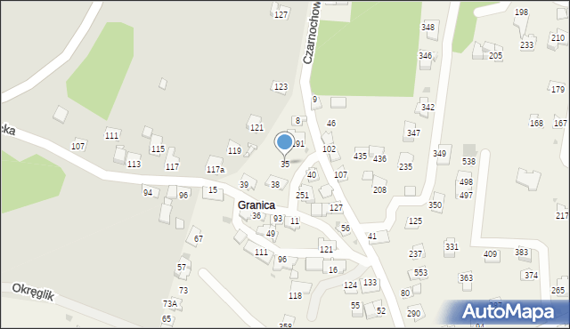 Czarnochowice, Czarnochowice, 35, mapa Czarnochowice