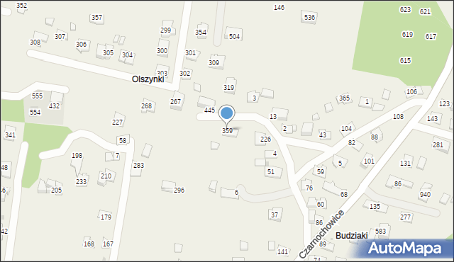 Czarnochowice, Czarnochowice, 359, mapa Czarnochowice