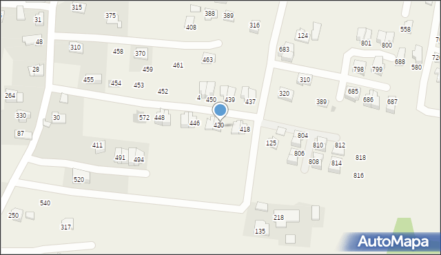 Czarnochowice, Czarnochowice, 420, mapa Czarnochowice