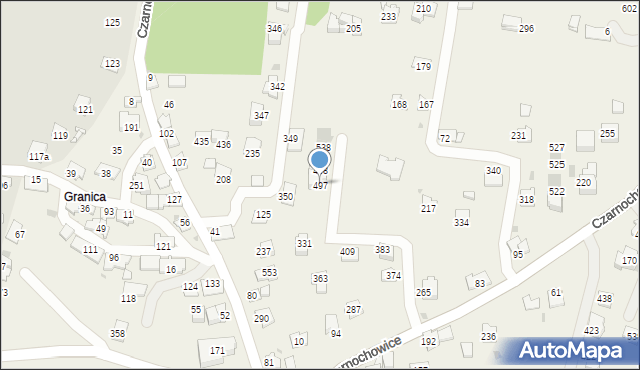 Czarnochowice, Czarnochowice, 497, mapa Czarnochowice