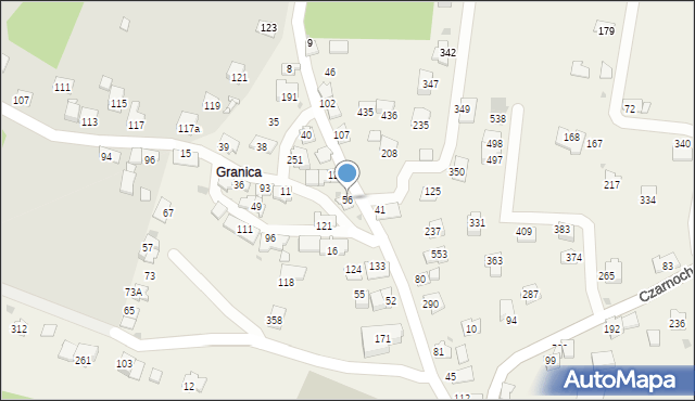 Czarnochowice, Czarnochowice, 56, mapa Czarnochowice