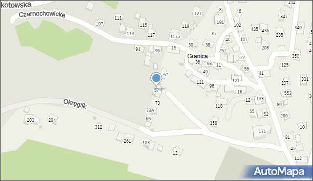 Czarnochowice, Czarnochowice, 57, mapa Czarnochowice