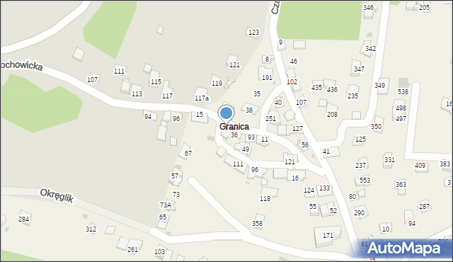 Czarnochowice, Czarnochowice, 62, mapa Czarnochowice