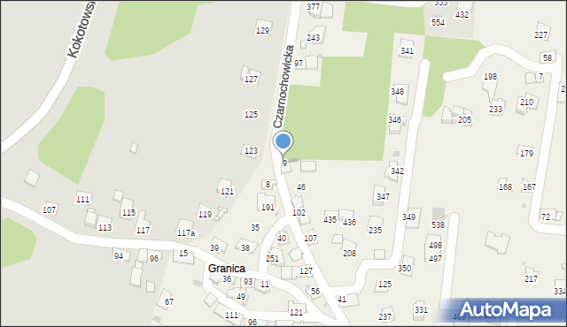 Czarnochowice, Czarnochowice, 9, mapa Czarnochowice