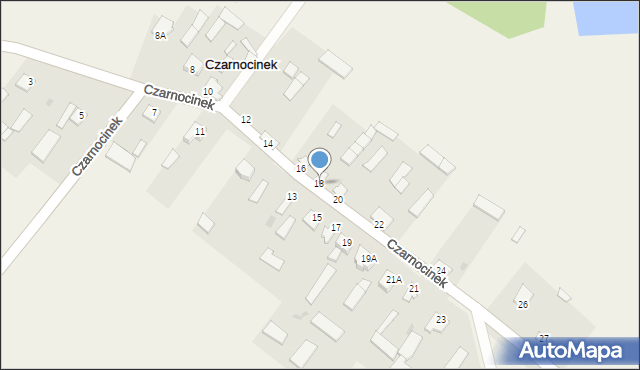 Czarnocinek, Czarnocinek, 18, mapa Czarnocinek