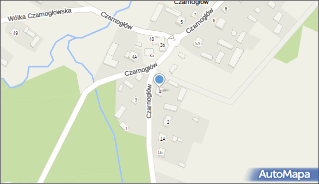 Czarnogłów, Czarnogłów, 4, mapa Czarnogłów