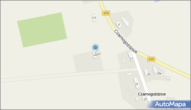 Czarnogoździce, Czarnogoździce, 11b, mapa Czarnogoździce