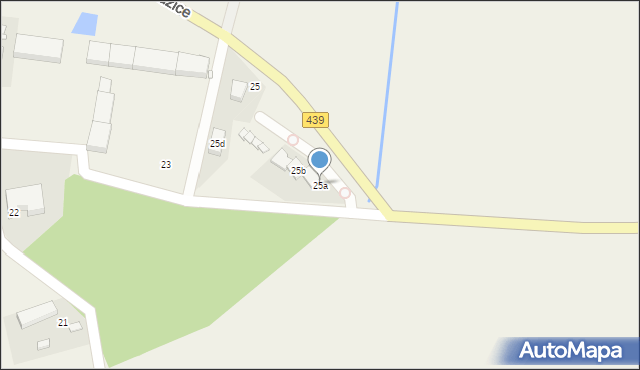 Czarnogoździce, Czarnogoździce, 25a, mapa Czarnogoździce