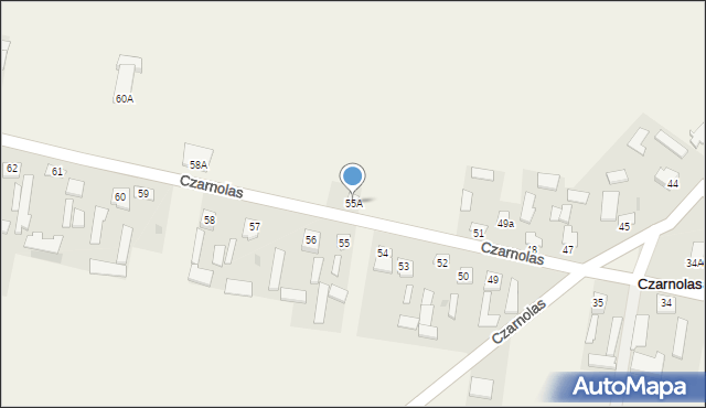 Czarnolas, Czarnolas, 55A, mapa Czarnolas
