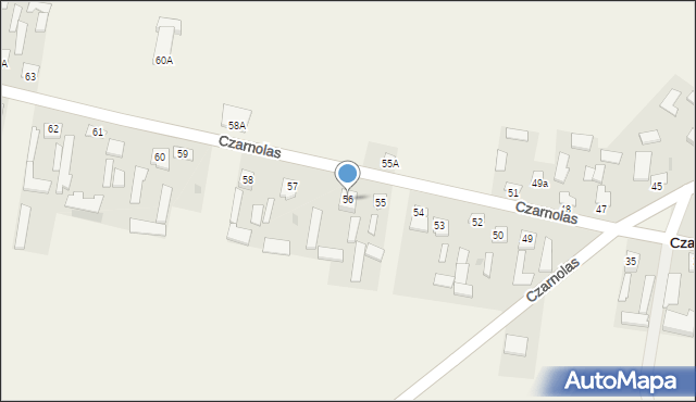 Czarnolas, Czarnolas, 56, mapa Czarnolas